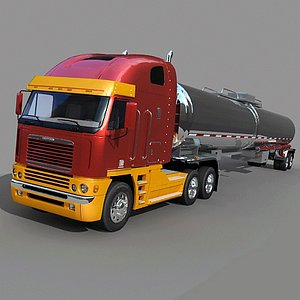 Freightliner Argosy  with  tank trailer