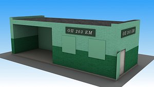 railway station op 203 3D model