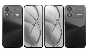 3D model Xiaomi Poco M8 Power Black