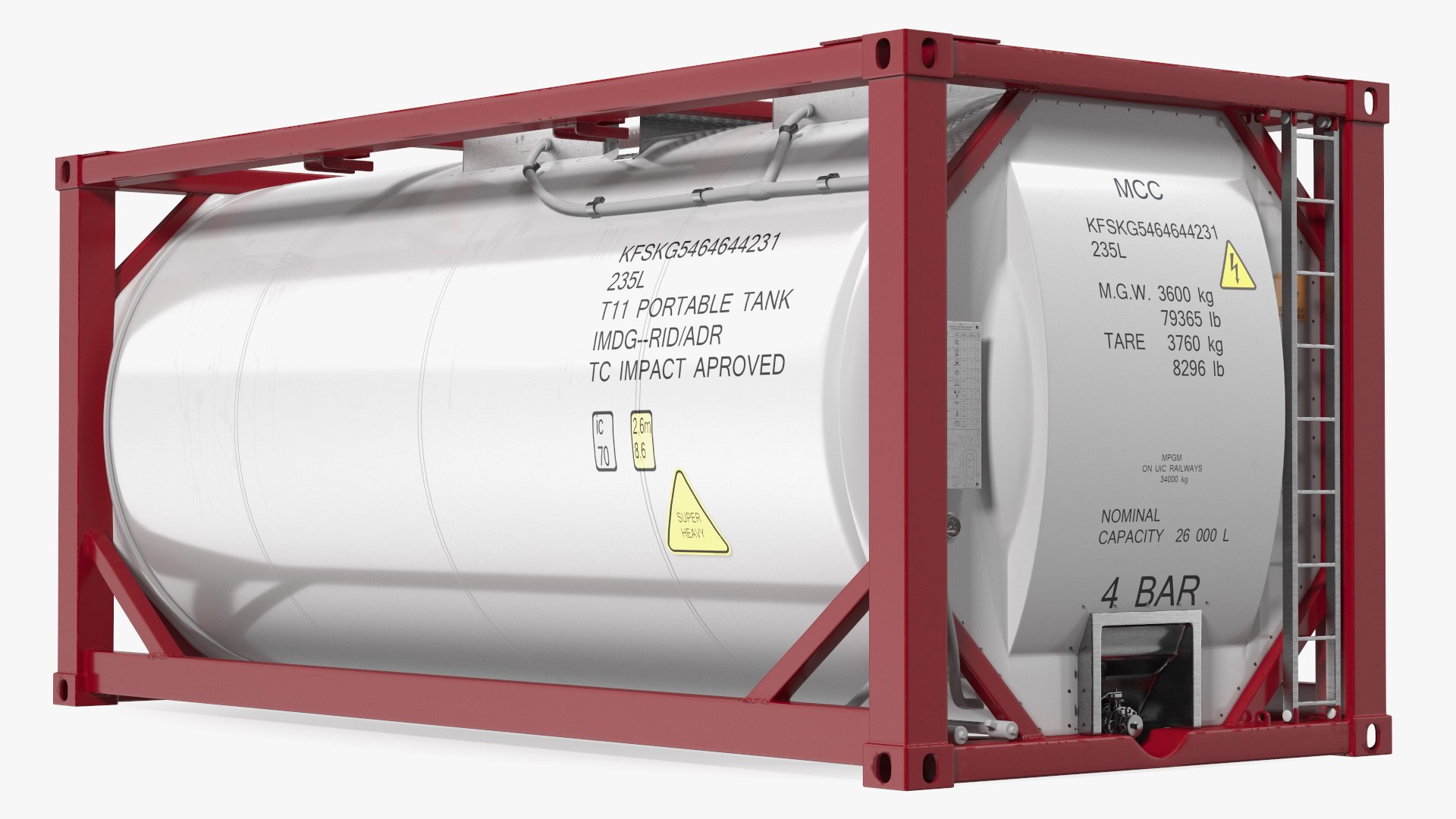 Tank Container 3D model preview