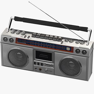 3D model of tape drive of retro cassette radio cassette player