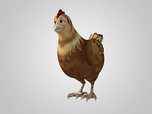 Cartoon Hen Rigged