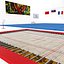 Vaulting Table Trampoline flags