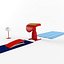 Vaulting Table Trampoline flags