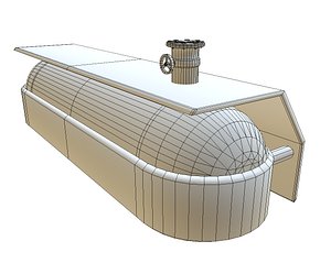 Fuel Tank Low Poly Model