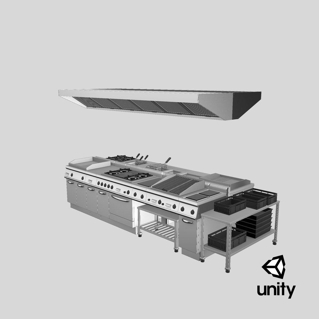 Realistic Cooking Line 3D - TurboSquid 1588131