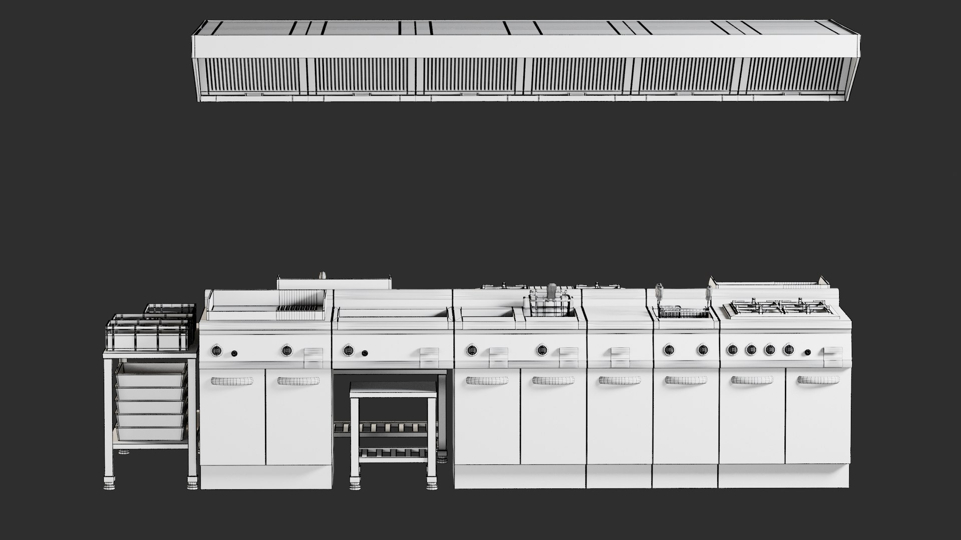 Realistic Cooking Line 3D - TurboSquid 1588131