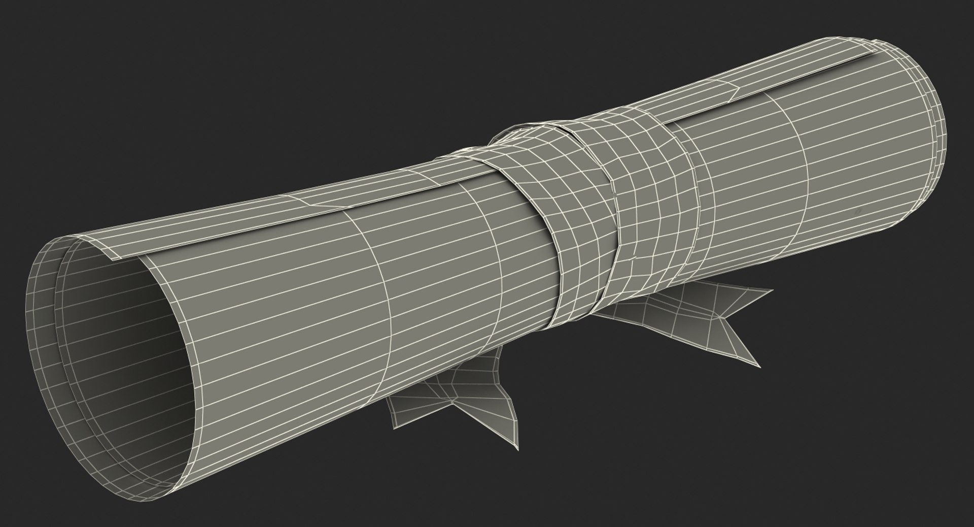3D Model Degree Scroll Red Ribbon - TurboSquid 1342297