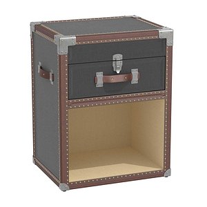 nightstand restoration hardware baby 3D model