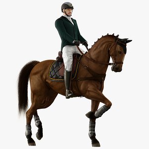 Male Equestrian Animated HQ Standard License