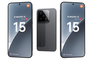 Xiaomi 15 Black Low Poly 3D