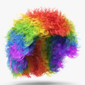 Clown Wig 3D model