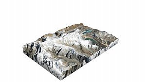 3D Shishapangma Mountain