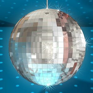 disco ball sparkles light 3d max