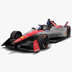 3D Mahindra Racing Formula E Team 2024 Gen3 Race Car