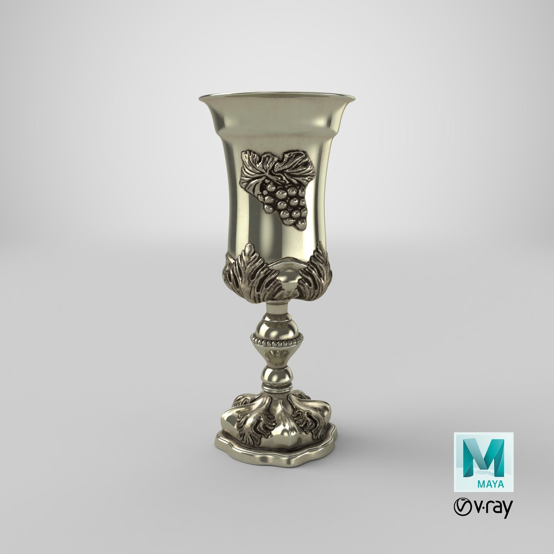 Kiddush cup 02 3D model - TurboSquid 1230819