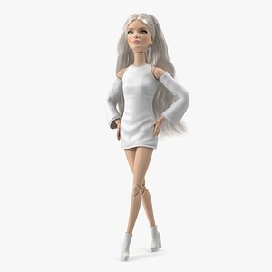 Barbie Doll White Dress