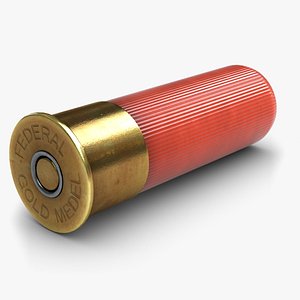 Low Poly Shotgun Shell 3D Models for Download