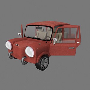 3D cartoon car