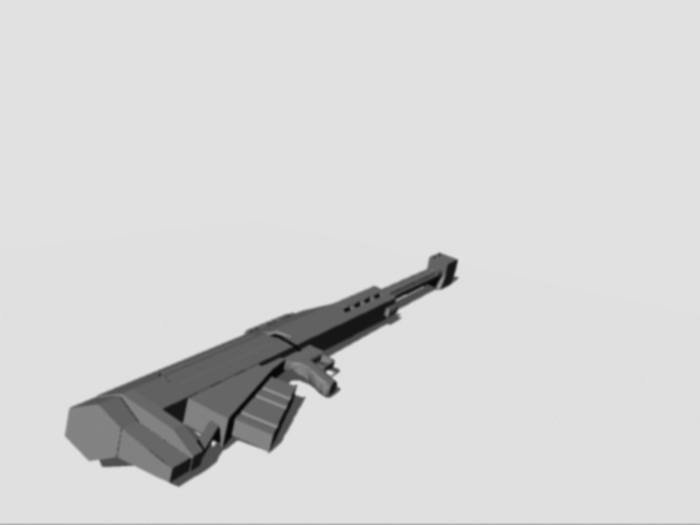 3d 50 Cal Sniper Rifle Model