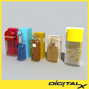 3d model perfume bottles