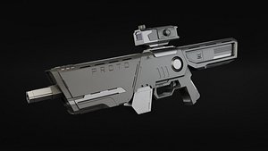 3D model Proto Rifle Scifi