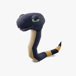 3D model Cartoon stylized Snake