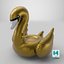 Passeio inflável de luxo em flutuador Gold Swan