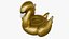 Passeio inflável de luxo em flutuador Gold Swan