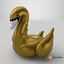 Passeio inflável de luxo em flutuador Gold Swan