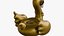 Passeio inflável de luxo em flutuador Gold Swan
