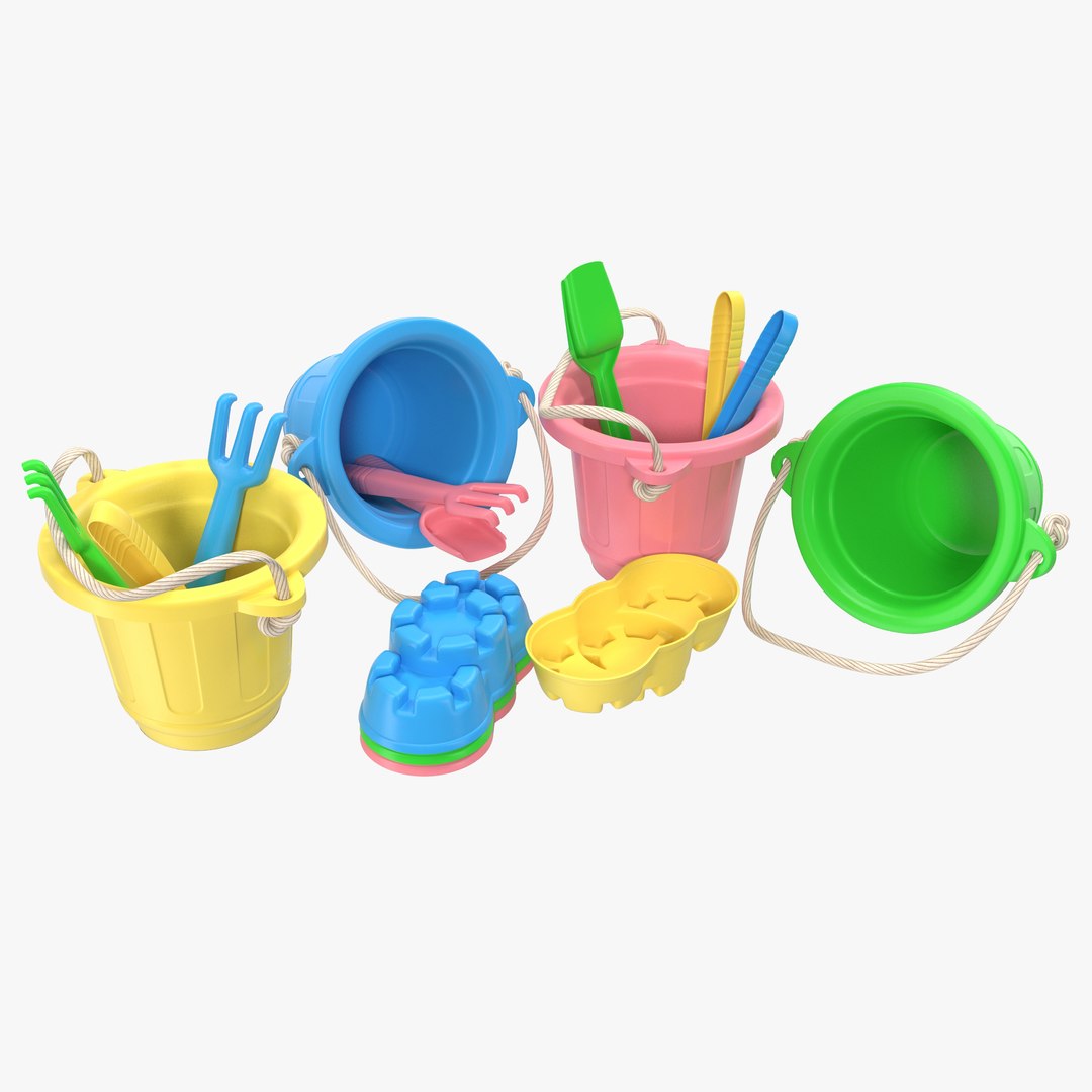Sand Play Set 3D model preview