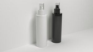 3D Spray Bottle Low-poly model