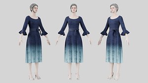 3D Dress 03 Yankees Blue