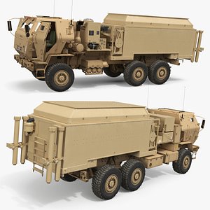 Mobile Air Defense Command Truck Desert Rigged