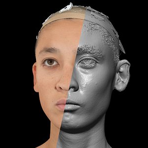 Asian Male 30s head scan 040