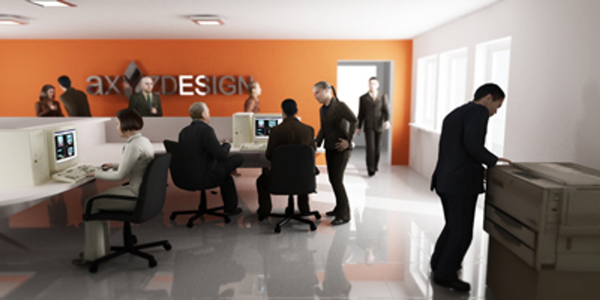 3d model axyz human characters