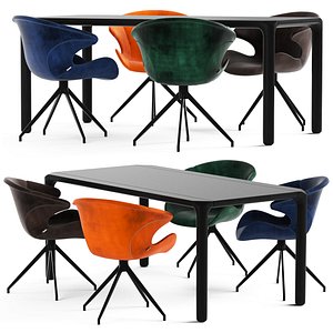 3D Zuvier MIA Armchair and Storm Table model