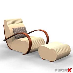3d model chair armchair