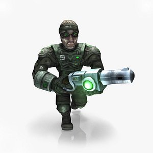 Space Soldier Rigged & Animated