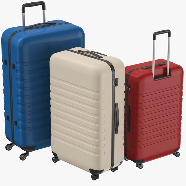 3D Trolley Suitcase Set