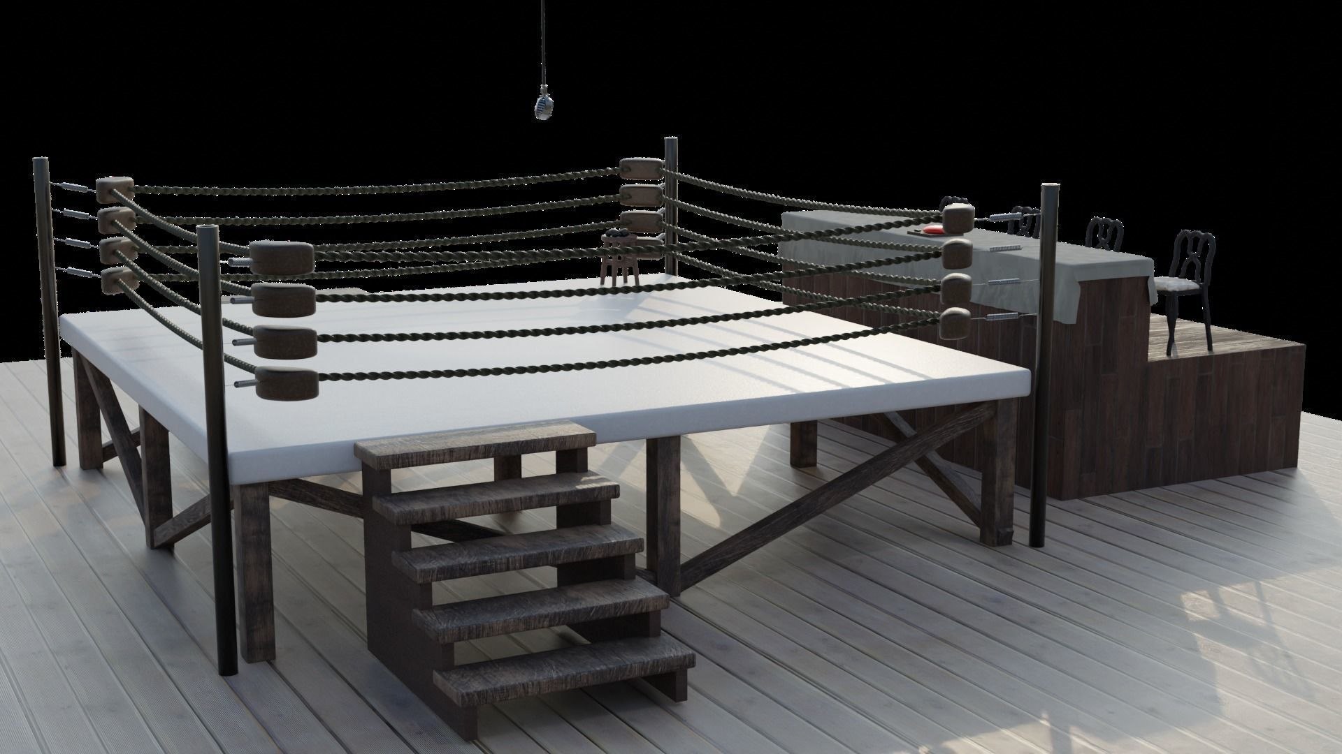 Boxing Ring 3D Model - TurboSquid 2410836