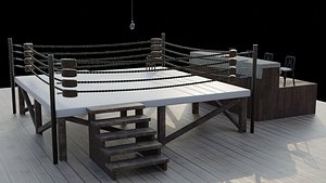 boxing ring 3D model