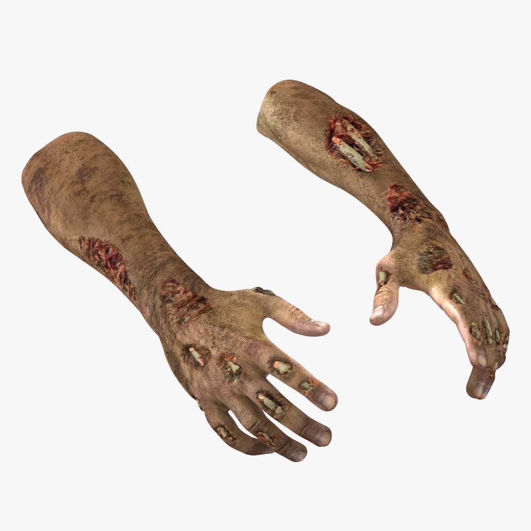 Zombie Hands Pose 2 3D Model 3D model preview