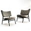 Modern Lounge Chair Upholstered Fabric Metal Frame 3D Model