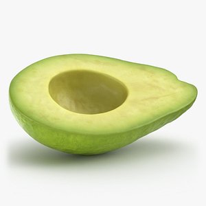 Ripe Peeled Avocado Half