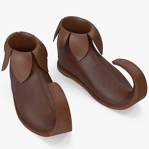 3D model Elf Shoes Brown