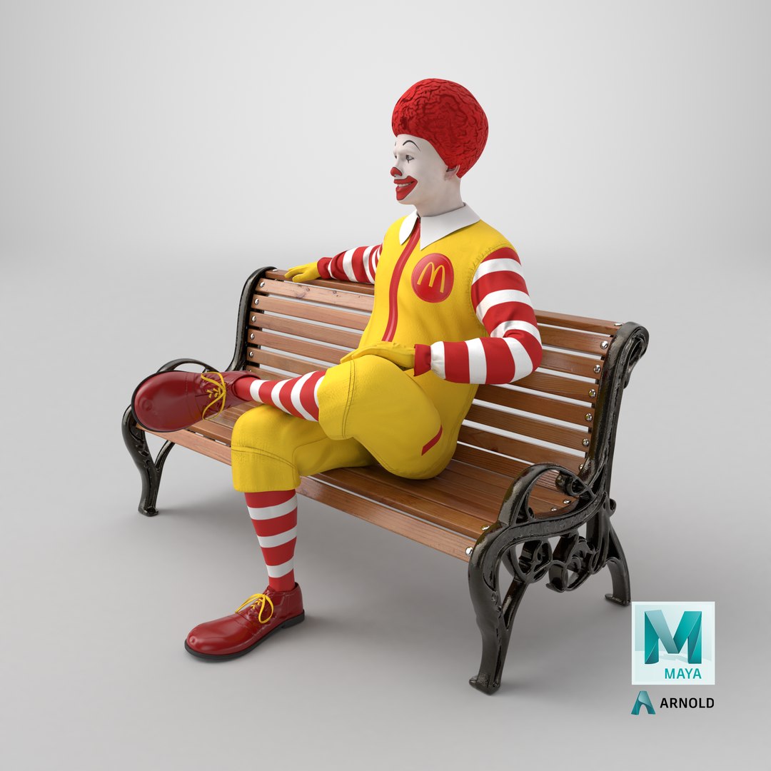 McDonalds Clown Bench Sitting Pose 3D model https://p.turbosquid.com/ts-thumb/3t/w4KZr1/D1/stemcell_maya_arnold_render/png/1748691360/1920x1080/fit_q87/e28b2b10e1531945a9e0e13012297289388e3c77/stemcell_maya_arnold_render.jpg