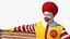 McDonalds Clown Bench Sitting Pose