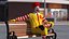 McDonalds Clown Bench Sitting Pose